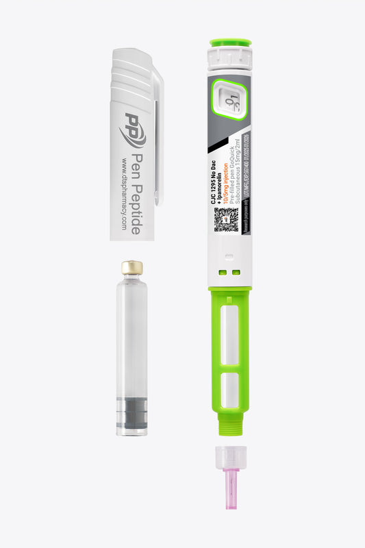 CJC-1295 No Dac (5mg) + Ipamorelin (10mg) i form av en penna för subkutan användning